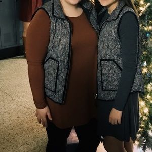 J. Crew herringbone vest